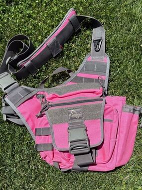 Maxpedition Women's Pink and Gray Crossbody Sling Bag